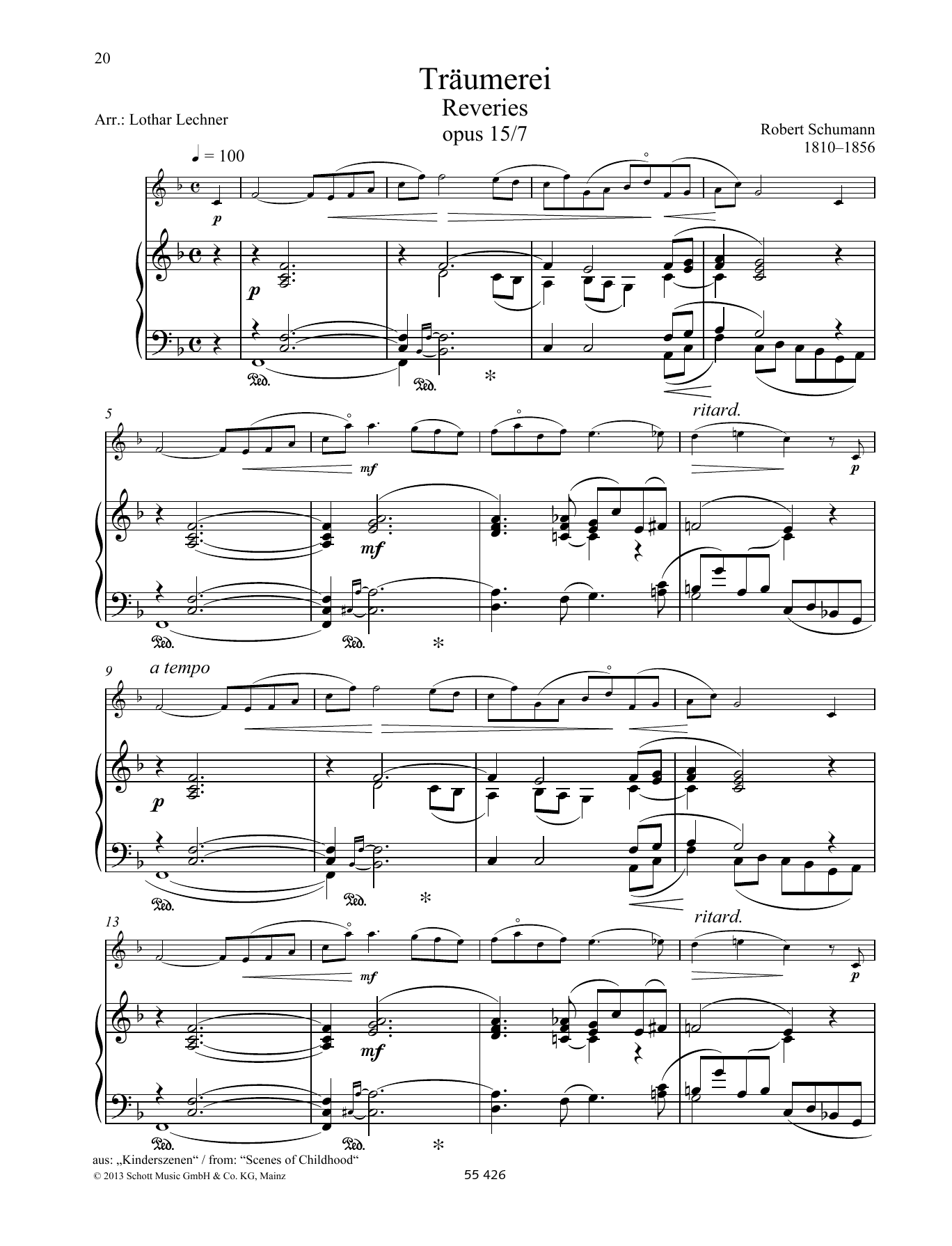 Download Robert Schumann Reveries Sheet Music