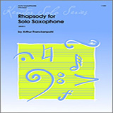 Download or print Rhapsody For Solo Saxophone Sheet Music Printable PDF 2-page score for Classical / arranged Woodwind Solo SKU: 124773.