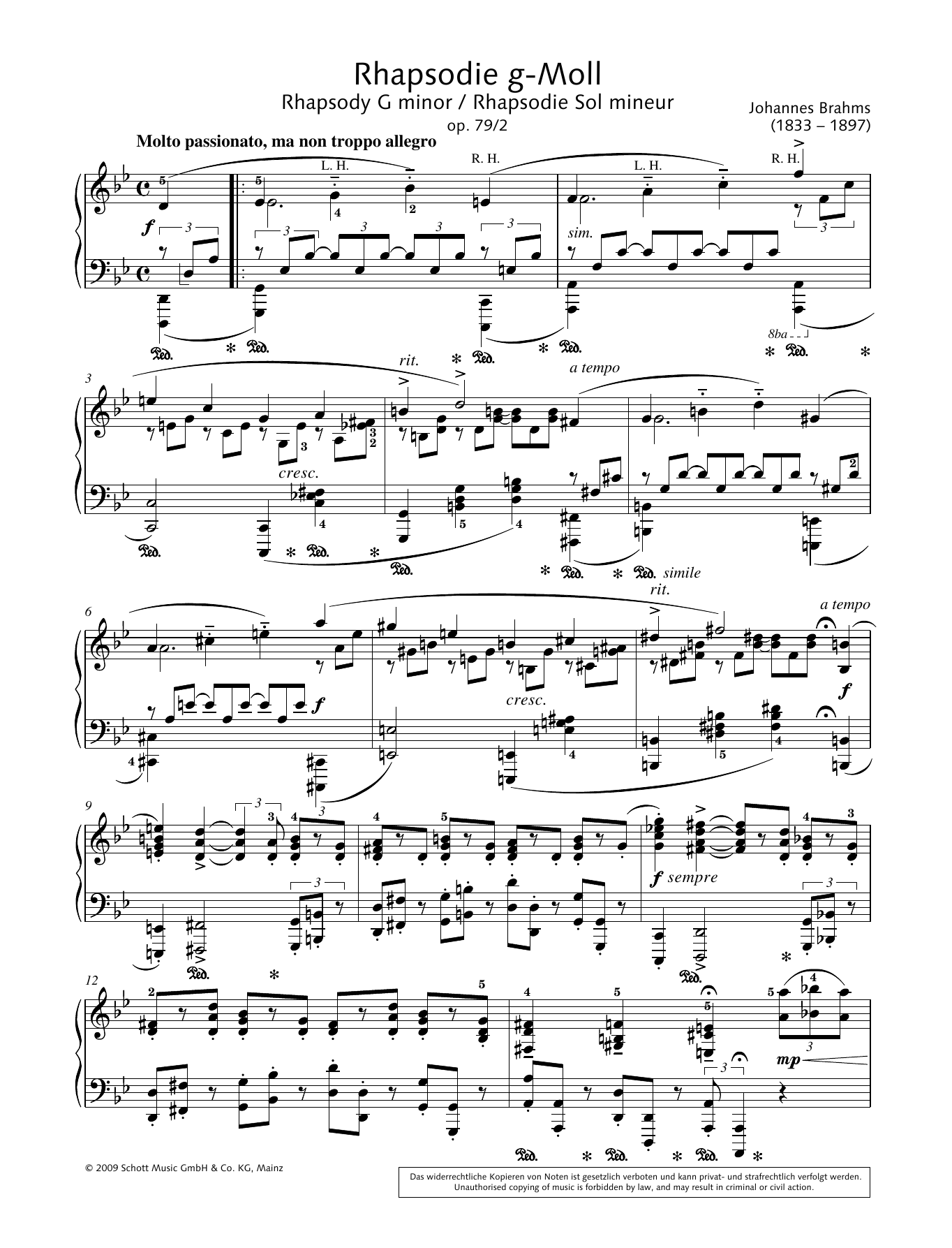 Download Hans-Gunter Heumann Rhapsody in G minor Sheet Music