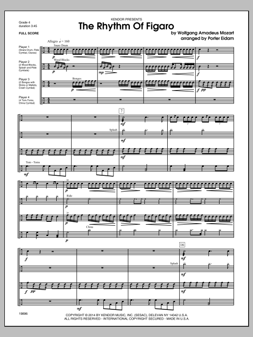 Download Porter Eidam Rhythm Of Figaro, The - Conductor Score Sheet Music
