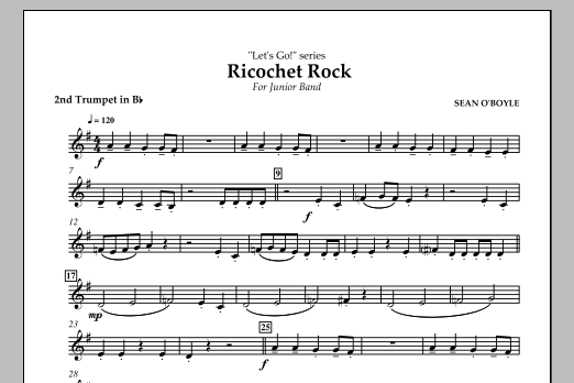 Download Sean O'Boyle Ricochet Rock - 2nd Trumpet in Bb Sheet Music