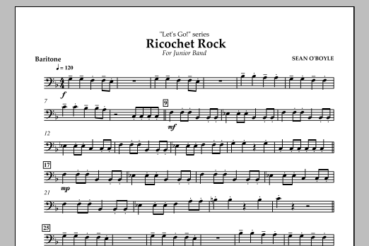 Download Sean O'Boyle Ricochet Rock - Baritone Sheet Music