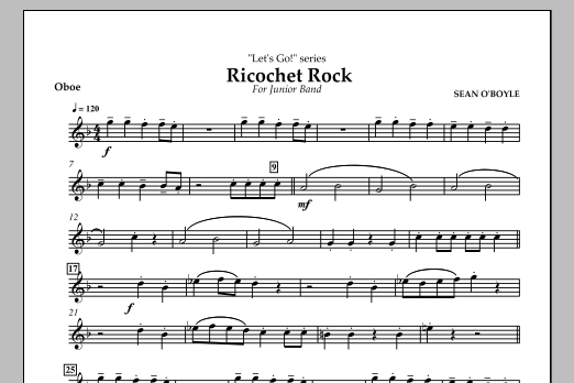 Download Sean O'Boyle Ricochet Rock - Oboe Sheet Music
