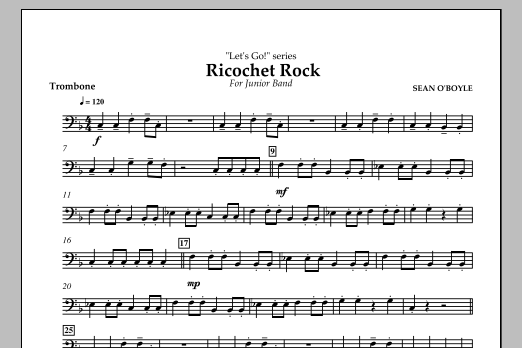 Download Sean O'Boyle Ricochet Rock - Trombone Sheet Music
