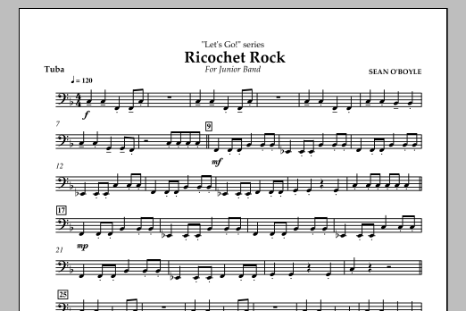 Download Sean O'Boyle Ricochet Rock - Tuba Sheet Music