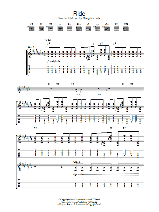 Download The Vines Ride Sheet Music