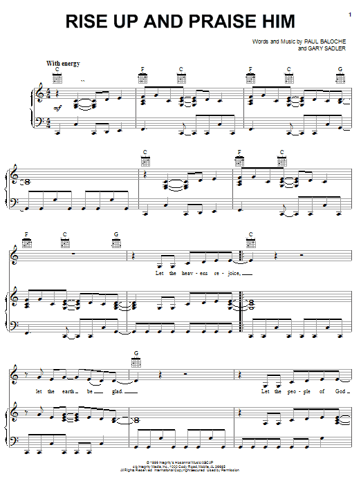 Download Paul Baloche Rise Up And Praise Him Sheet Music