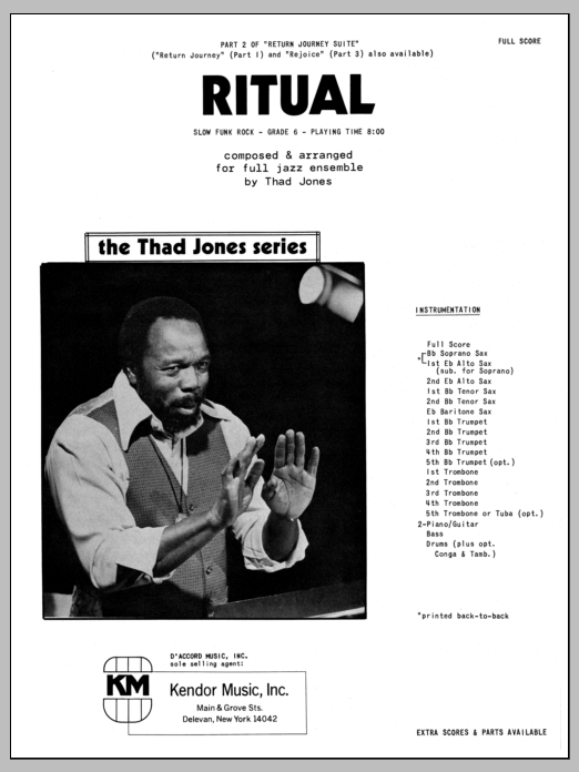 Download Thad Jones Ritual - Full Score Sheet Music