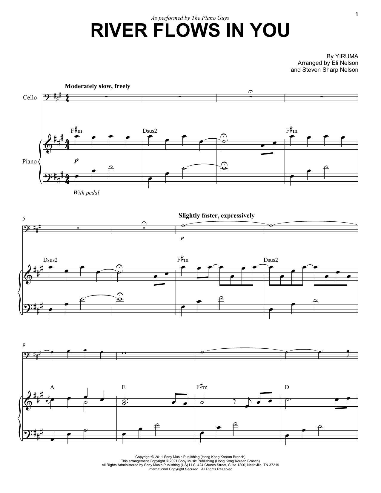 Download The Piano Guys River Flows In You Sheet Music
