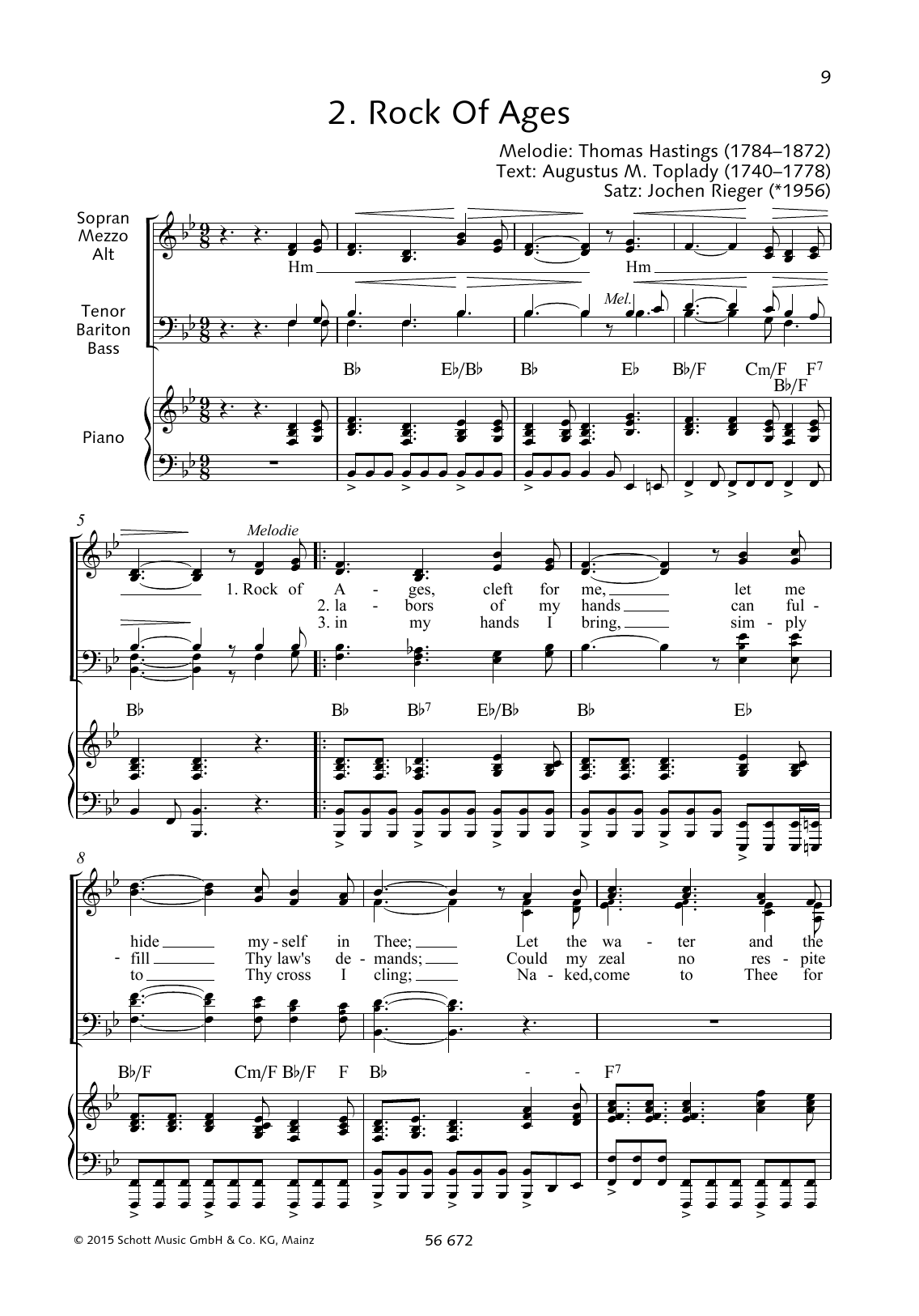 Download Thomas Hastings Rock of Ages Sheet Music