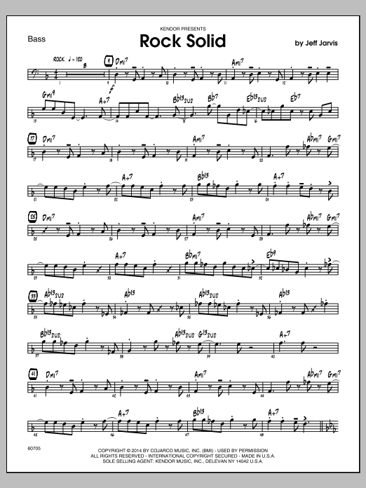 Download Jeff Jarvis Rock Solid - Bass Sheet Music