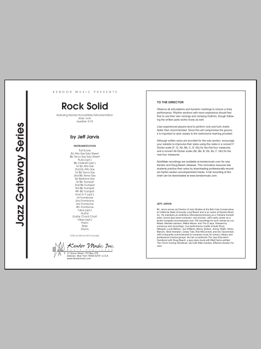 Download Jeff Jarvis Rock Solid - Full Score Sheet Music