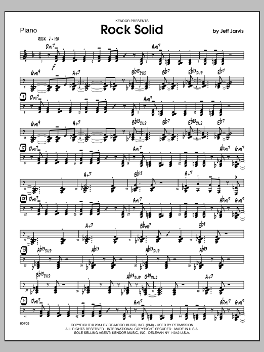 Download Jeff Jarvis Rock Solid - Piano Sheet Music