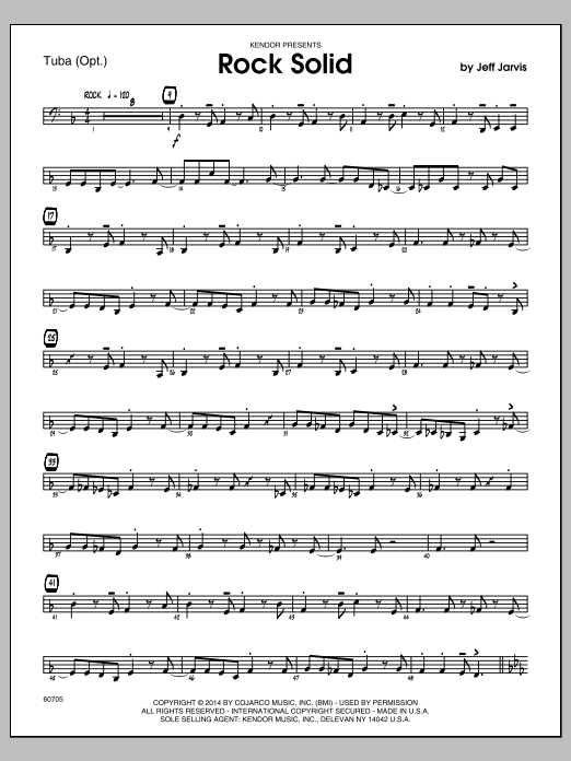 Download Jeff Jarvis Rock Solid - Tuba Sheet Music