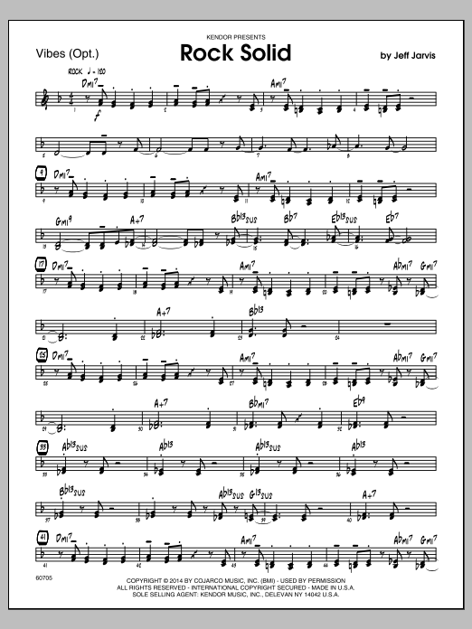 Download Jeff Jarvis Rock Solid - Vibes Sheet Music