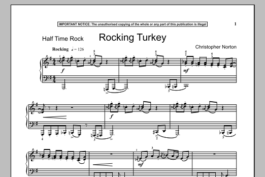 Download Christopher Norton Rocking Turkey Sheet Music