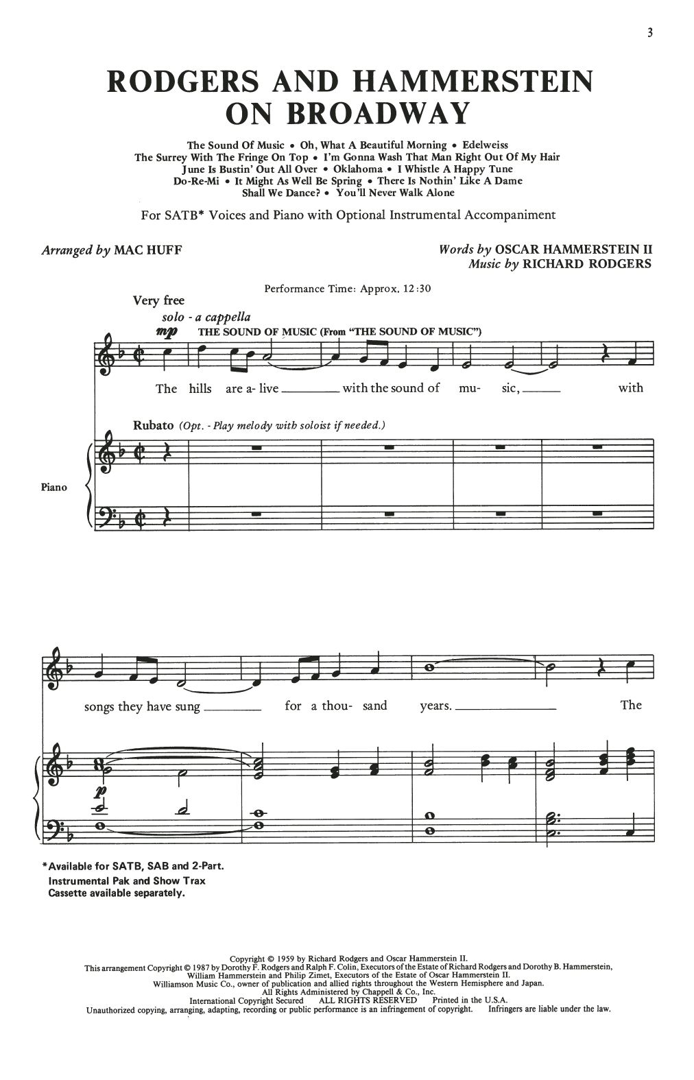 Download Rodgers & Hammerstein Rodgers and Hammerstein On Broadway (Me Sheet Music