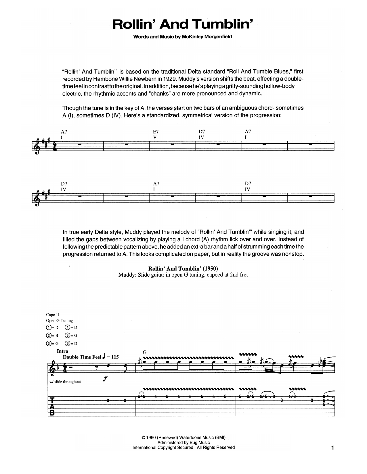Download Muddy Waters Rollin' And Tumblin' Sheet Music