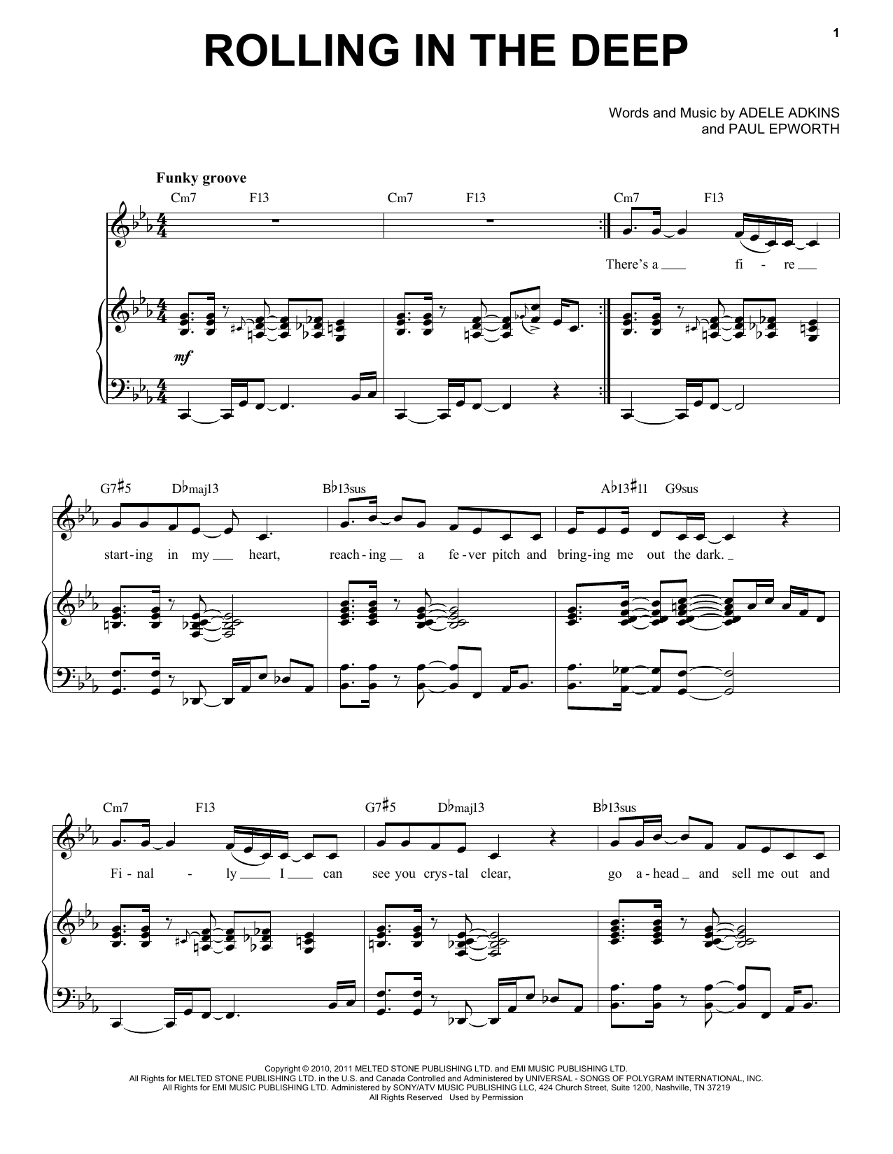 Download Adele Rolling In The Deep [Jazz version] (arr Sheet Music