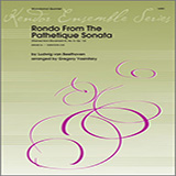 Download or print Rondo From The Pathetique Sonata (Themes From Movement III, No. 8, Op. 13) - Flute Sheet Music Printable PDF 3-page score for Classical / arranged Woodwind Ensemble SKU: 360973.
