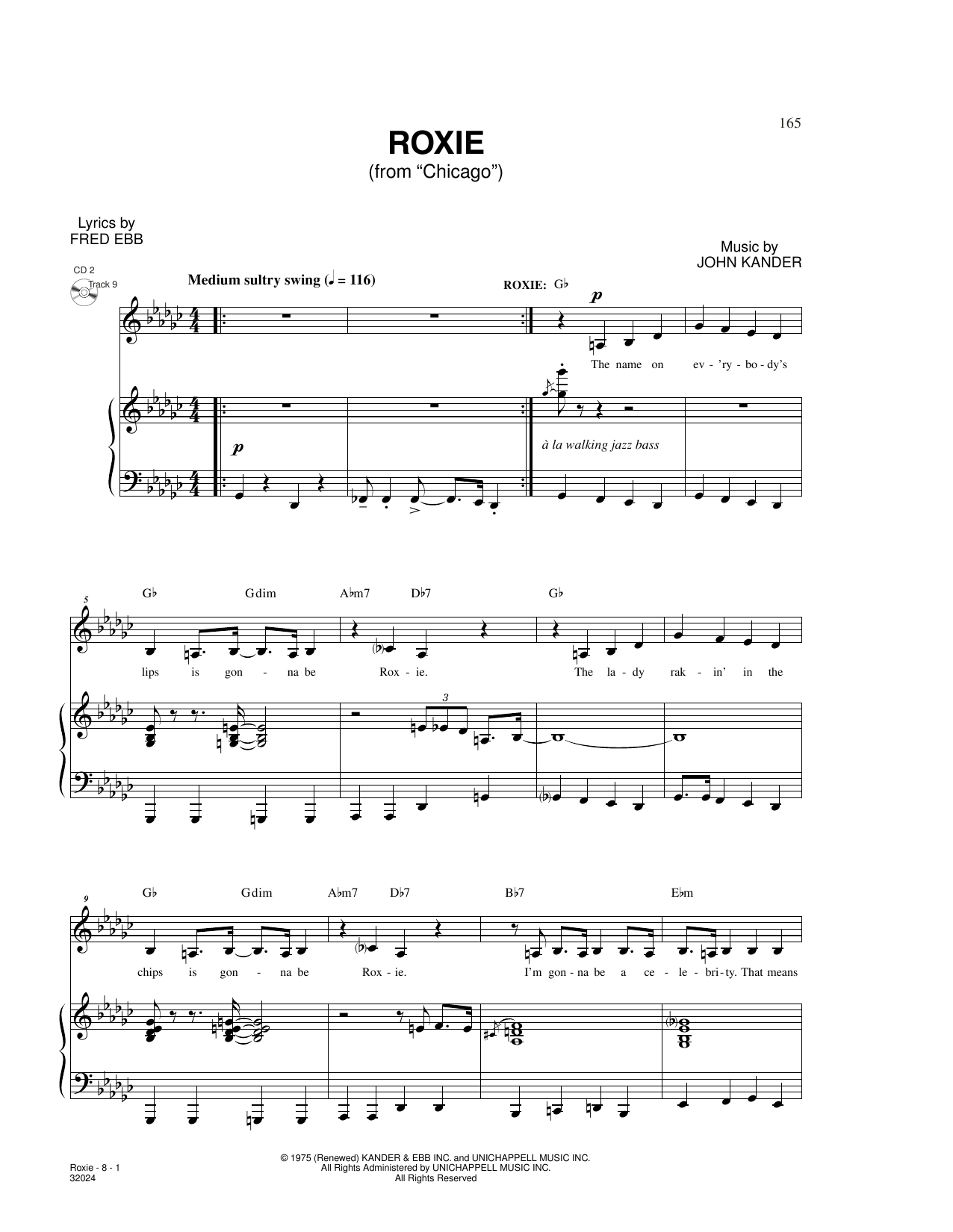 Download Kander & Ebb Roxie (from Chicago) Sheet Music