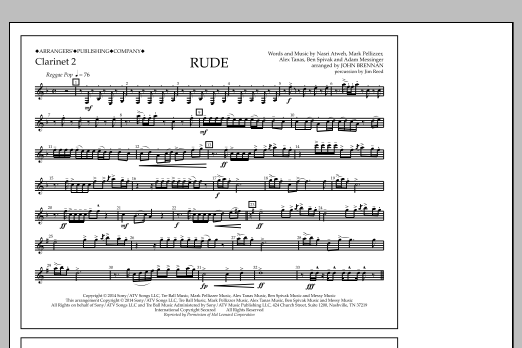 Download John Brennan Rude - Clarinet 2 Sheet Music