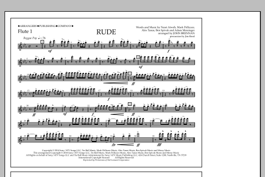 Download John Brennan Rude - Flute 1 Sheet Music