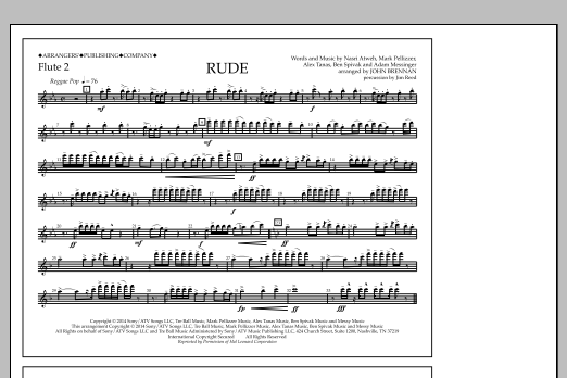 Download John Brennan Rude - Flute 2 Sheet Music
