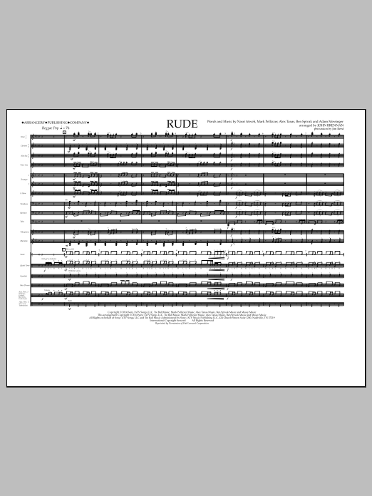 Download John Brennan Rude - Full Score Sheet Music
