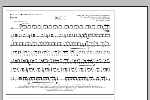 Download John Brennan Rude - Snare Sheet Music