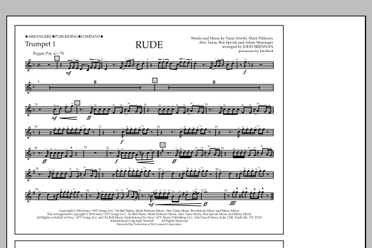 Download John Brennan Rude - Trumpet 1 Sheet Music