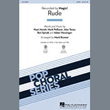 Download or print Rude (arr. Mark Brymer) Sheet Music Printable PDF 5-page score for Pop / arranged SATB Choir SKU: 157263.