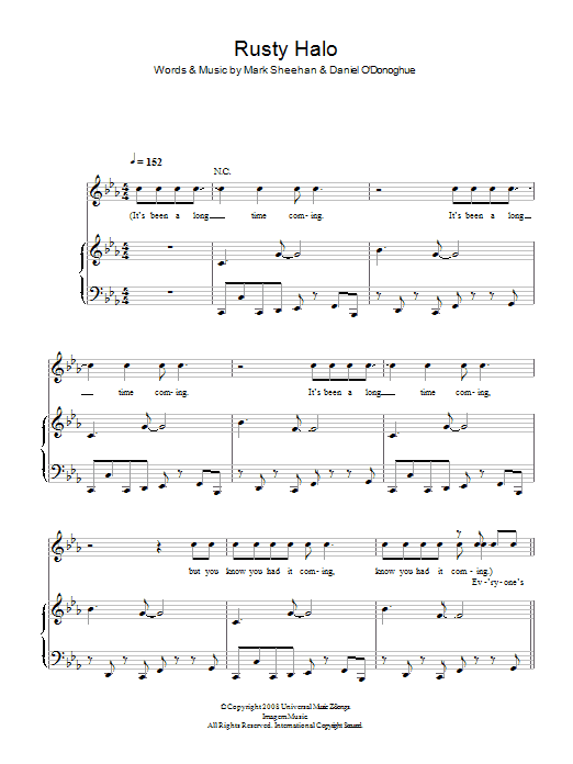 Download The Script Rusty Halo Sheet Music