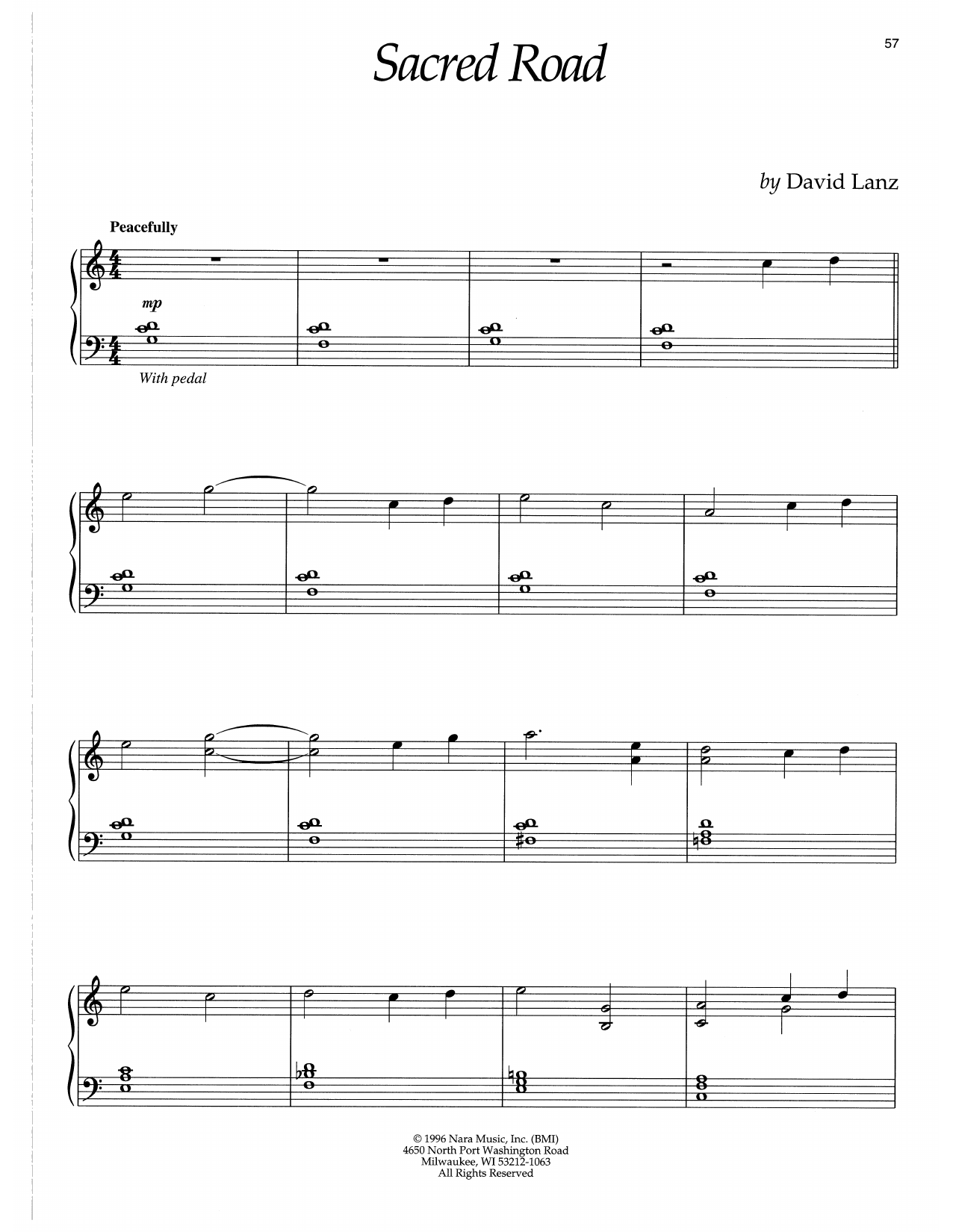 Download David Lanz Sacred Road Sheet Music