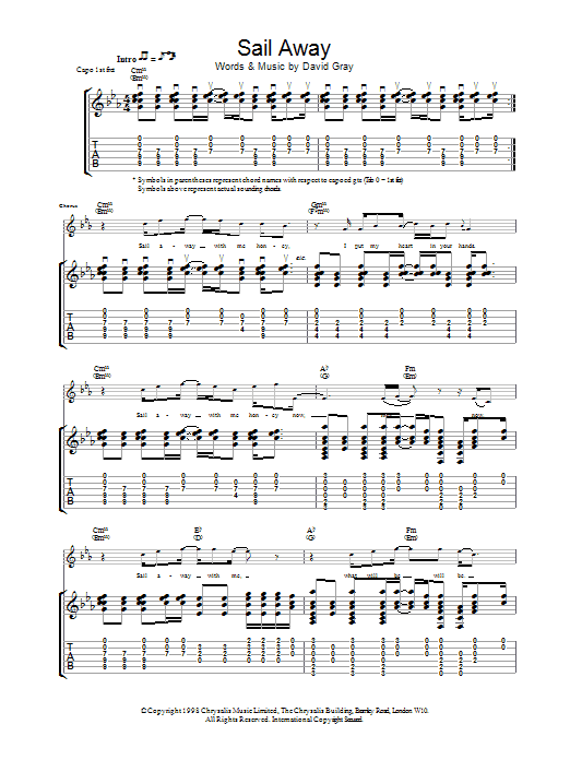 Download The Levellers Sail Away Sheet Music