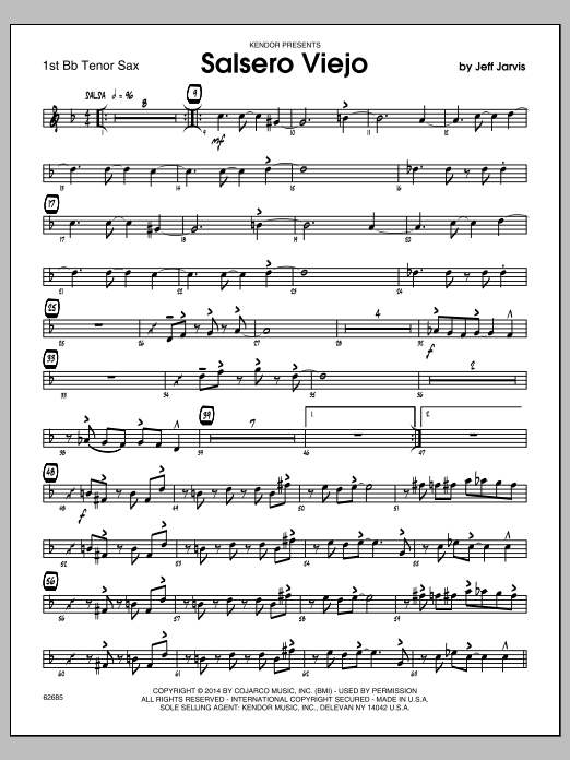 Download Jeff Jarvis Salsero Viejo - 1st Bb Tenor Saxophone Sheet Music