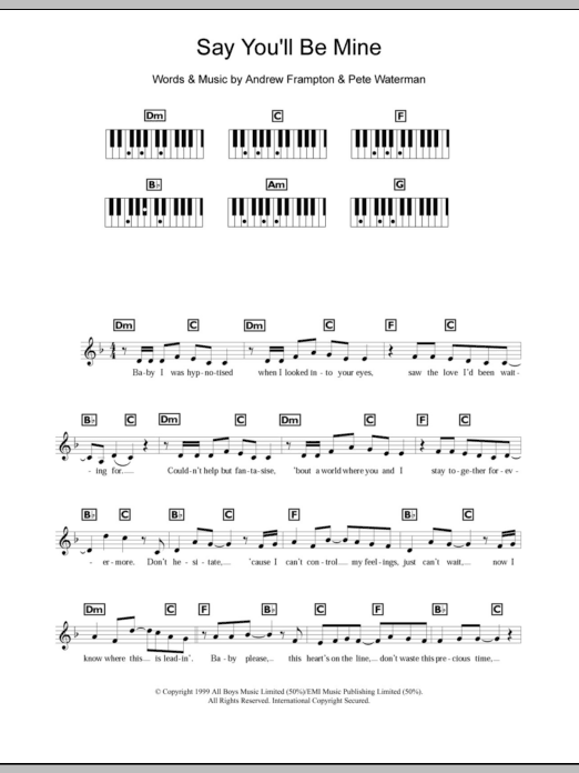 Download Steps Say You'll Be Mine Sheet Music