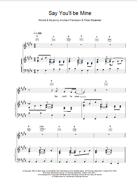 Download Steps Say Youll Be Mine Sheet Music