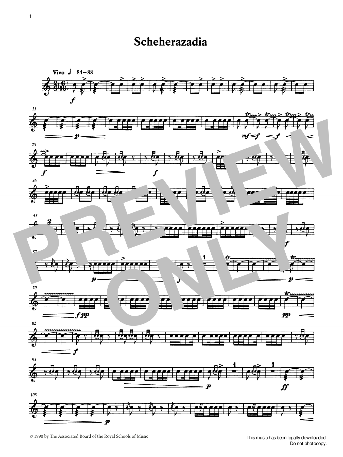 Download Ian Wright and Kevin Hathaway Scheherazadia from Graded Music for Sna Sheet Music