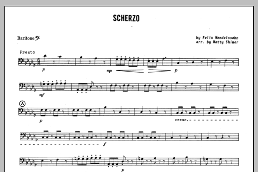 Download Shiner Scherzo - Baritone B.C. Sheet Music