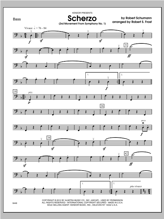 Download Frost Scherzo (3rd Movement From Symphony No. Sheet Music
