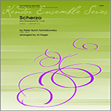 Download or print Scherzo (from String QuartetNo. 1 In D) - Alto Sax 1 Sheet Music Printable PDF 4-page score for Classical / arranged Woodwind Ensemble SKU: 313727.