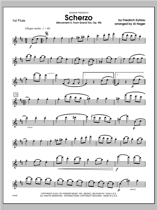Download Hager Scherzo (Movement II from Grand Trio, O Sheet Music