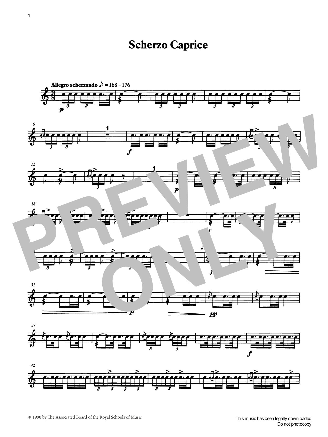 Download Ian Wright and Kevin Hathaway Scherzo Caprice from Graded Music for S Sheet Music
