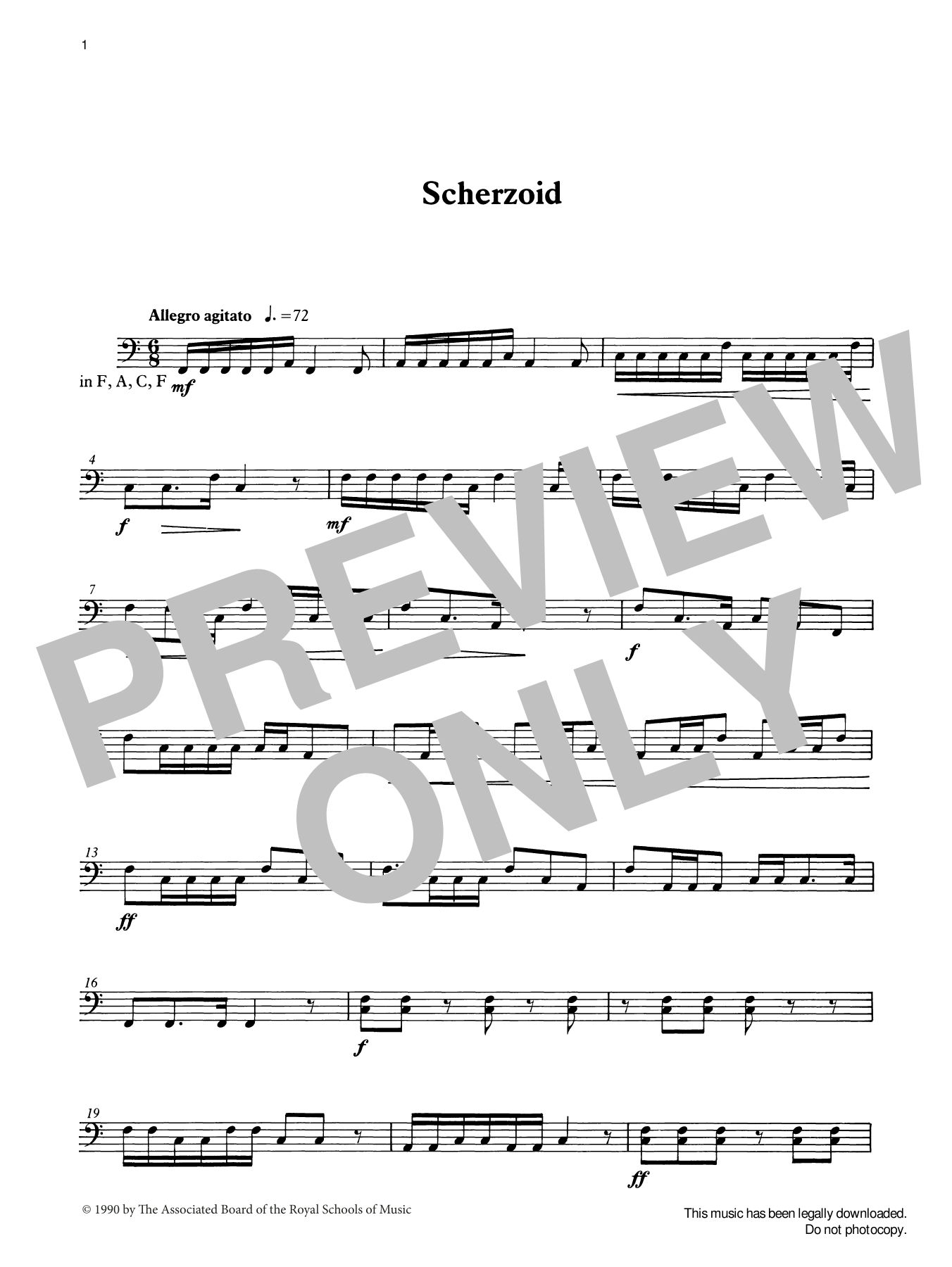 Download Ian Wright Scherzoid from Graded Music for Timpani Sheet Music