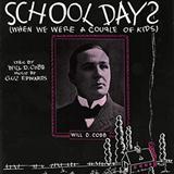 Download or print School Days (When We Were A Couple Of Kids) Sheet Music Printable PDF 4-page score for Jazz / arranged Piano, Vocal & Guitar (Right-Hand Melody) SKU: 53034.