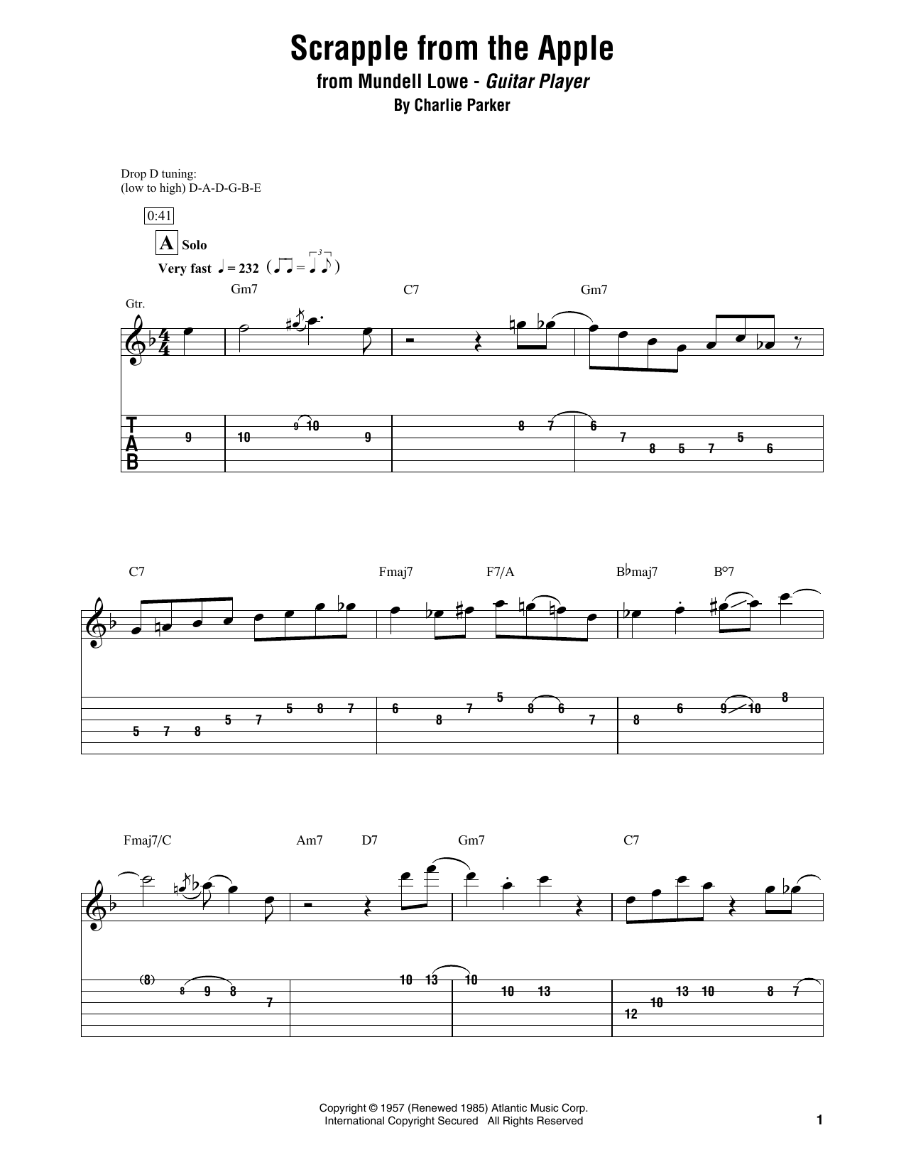 Download Mundell Low Scrapple From The Apple Sheet Music