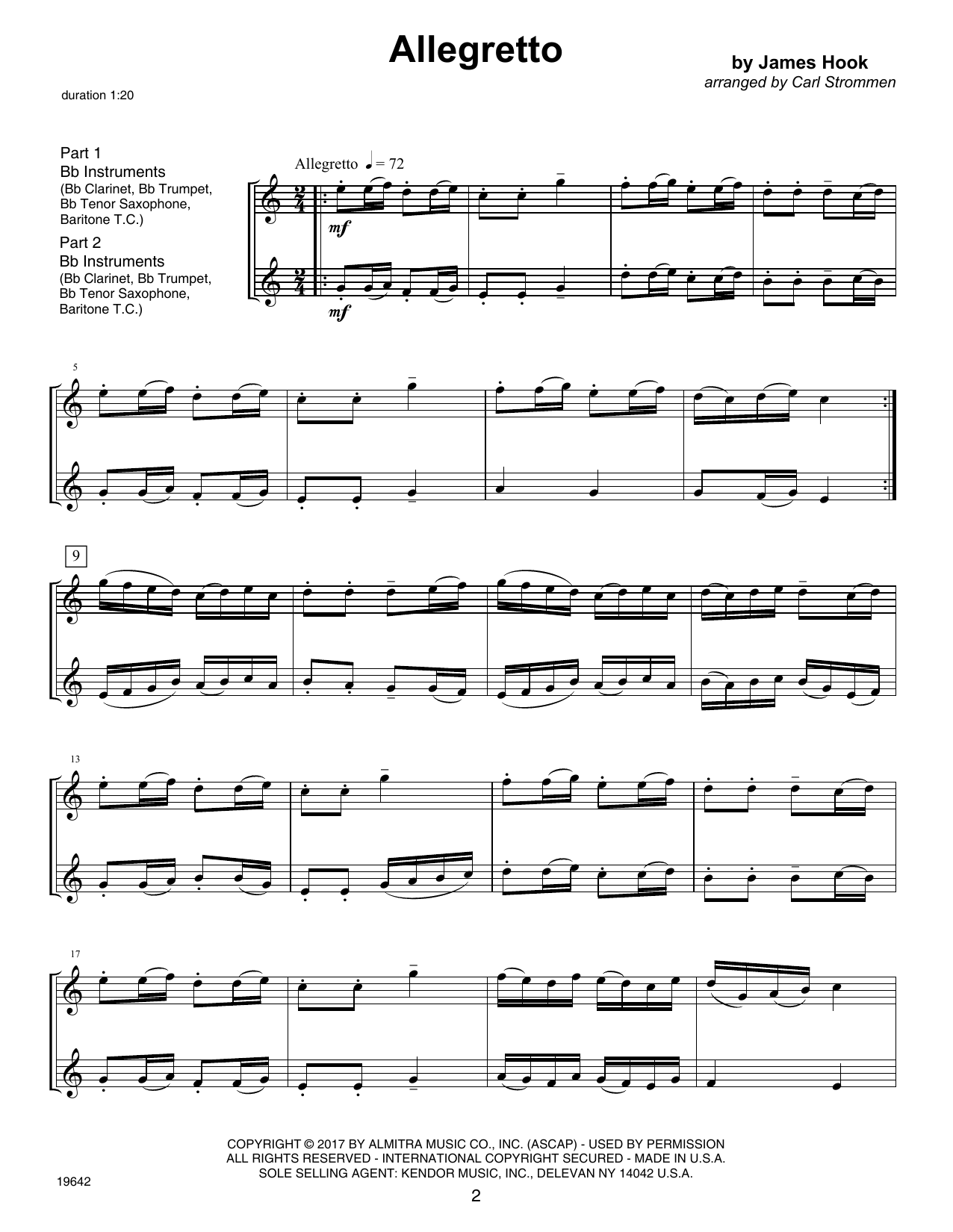 Download Carl Strommen Second Year FlexDuets - Bb Instruments Sheet Music