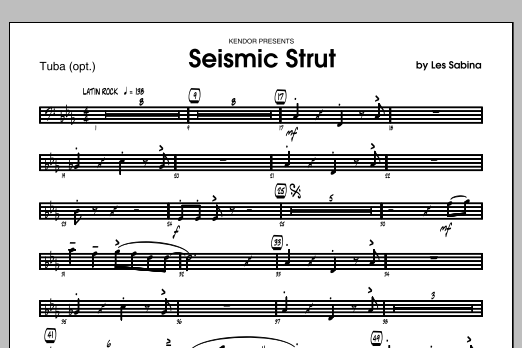 Download Les Sabina Seismic Strut - Tuba Sheet Music