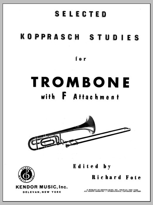 Download Fote Selected Kopprasch Studies Sheet Music